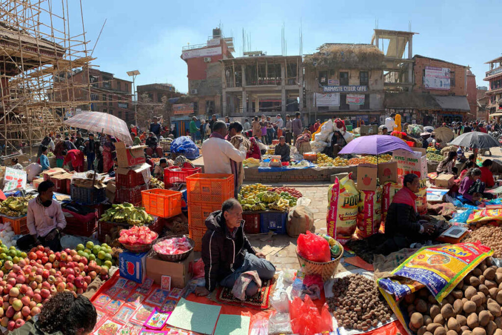 Markt in Bhaktapur, Nepal