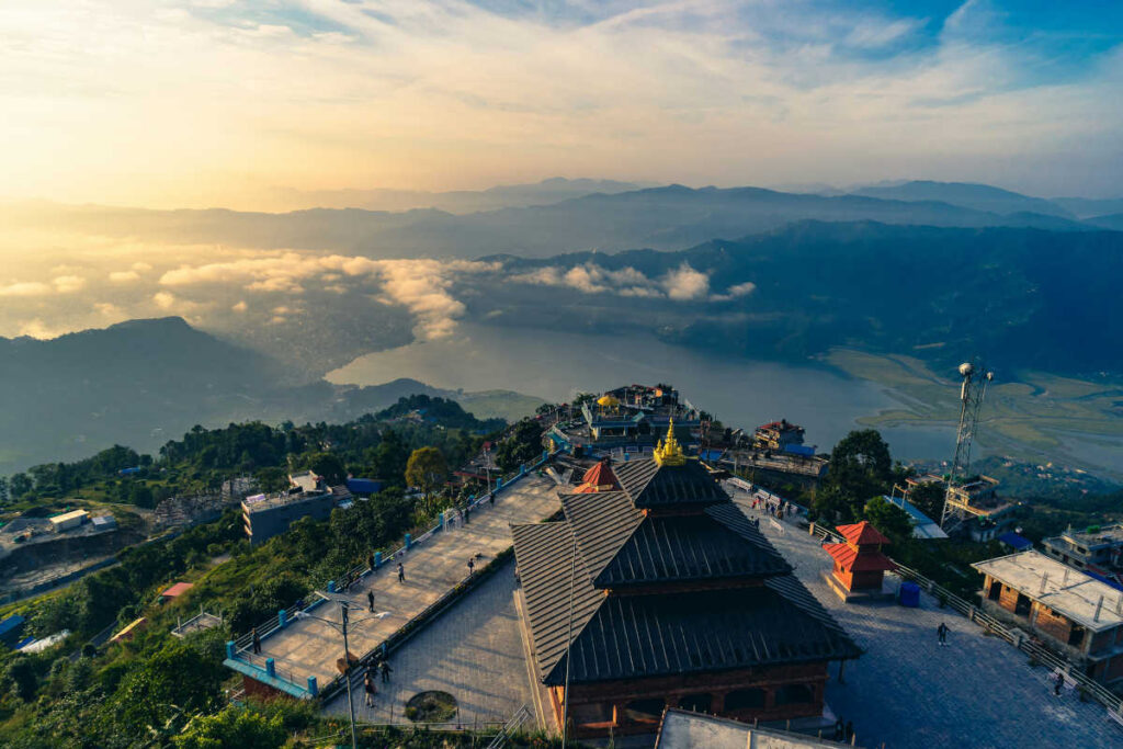 Tempel in Pokhara, Nepal